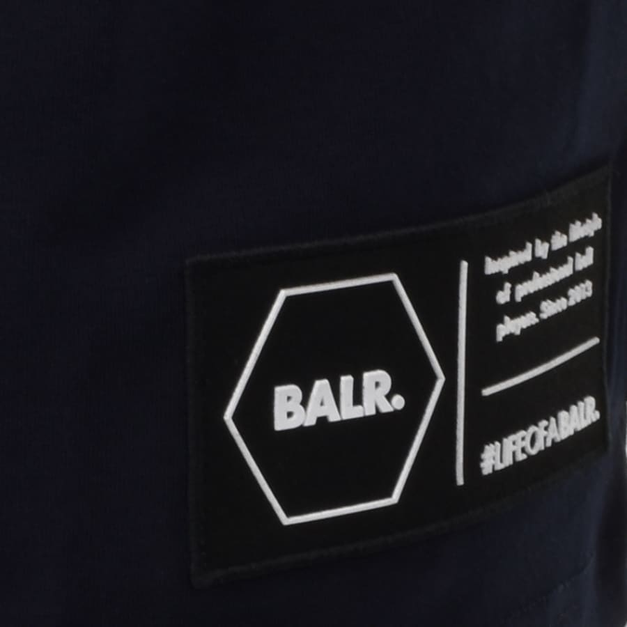 Alternative Image for ProductBALR. Lifestyle Straight Logo T Shirt Navy3